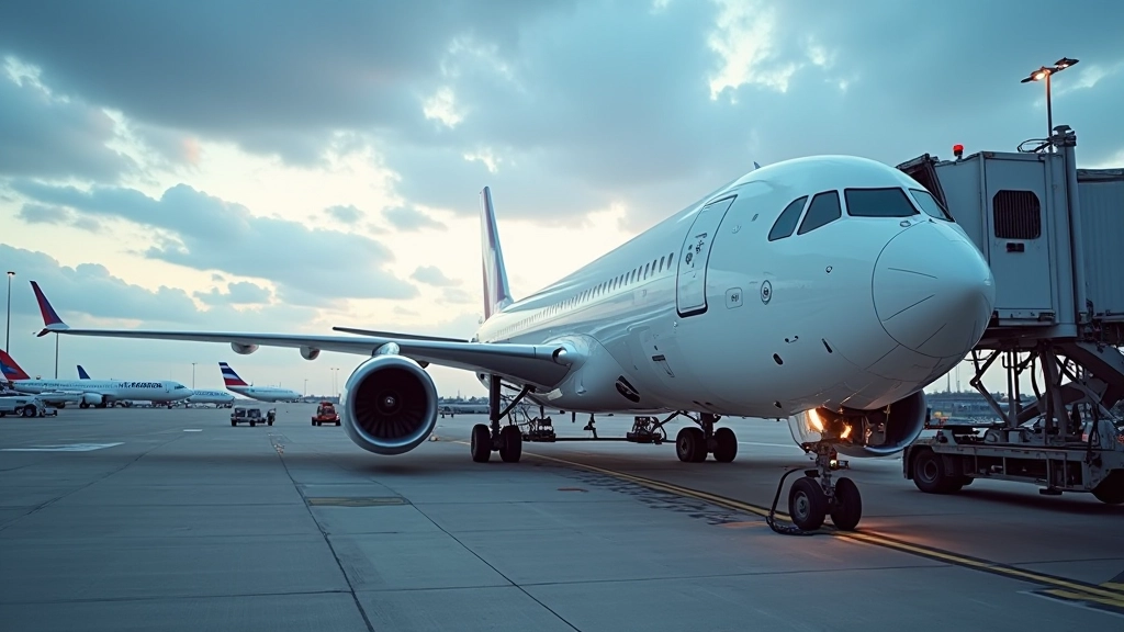 Avion de cargo à l'aéroport, industrie aéronautique française, usine de fabrication d'avions
