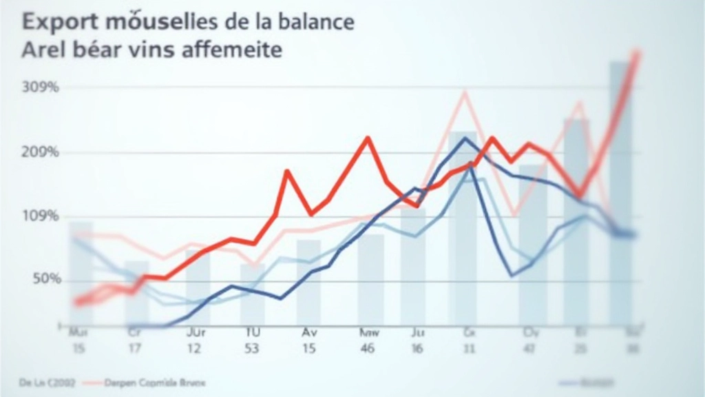 Graphique d'analyse montrant les chiffres mensuels de la balance commerciale française