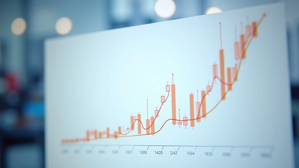 Graphique de statistiques commerciales, courbe de balance commerciale, données économiques sur écran