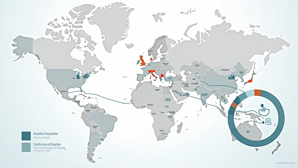 Schéma représentant les chaînes d'approvisionnement mondiales et leur impact économique